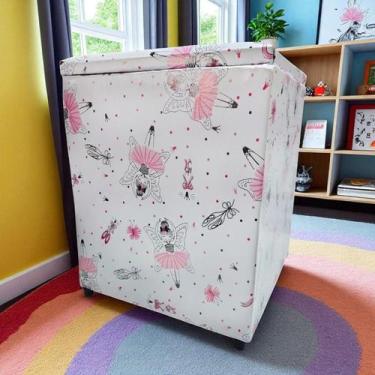 Imagem de Puff Baú Banqueta Quadrado Cubo Decorativo material sintético e Suede 