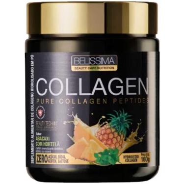 Imagem de Colágeno Hidrolisado Peptídeos Puro 160g Abacaxi c/ Hortelã-Unissex