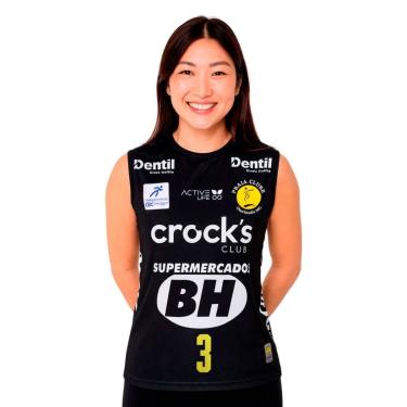 Imagem de Camisa Time Feminino Praia Clube 2026 Preta Macris Feminina-Feminino