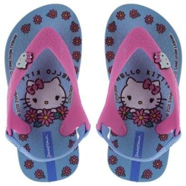 Imagem de Chinelo Infantil Menina Hello Kitty Ipanema 27543 Azul-Feminino