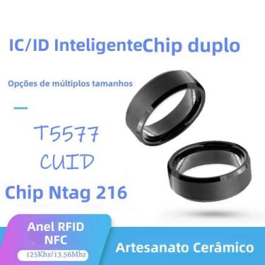Imagem de Cartão Inteligente NFC RFID De Chip Duplo 125Khz, Anel Clonável Regrav
