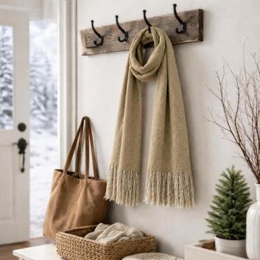 Imagem de Cachecol Echarpe Feminino Masculino Pashmina Lenço Xale Longo Inverno 