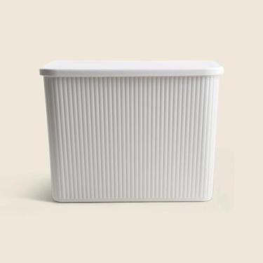Imagem de Caixa Organizadora Canel Cinza 29X22CM - ACASA - ACASA