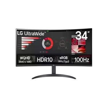 Imagem de Monitor LG Ultrawidetm Curvo 34 Quadhd 100hz 34wr50qk-b