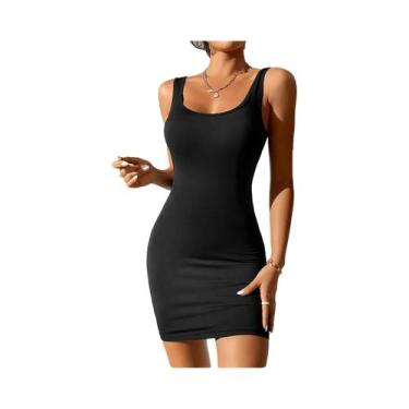 Imagem de Vestido Mini Preto E Branco Sexy Com Alças Para Mulheres, Bodycon, Ver