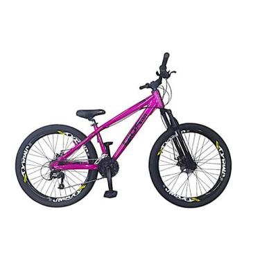 Imagem de BICICLETA GIOS 4 TRIX 21v - ARO 26, Rosa, Preto, UNI