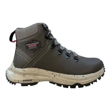 Imagem de Bota Coturno Feminino Pegada Couro Ultraconforto Impermeável Antiderra