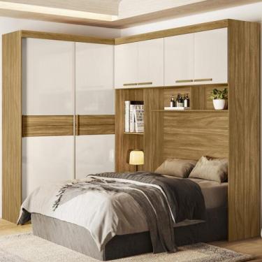 Imagem de Guarda Roupa Casal Modular Flórida Com 6 Portas Para Cama Box 138cm - 