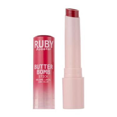 Imagem de Gloss Stick Butter Bomb - Ruby Kisses Cor:Fig Tarte, Fig Tarte