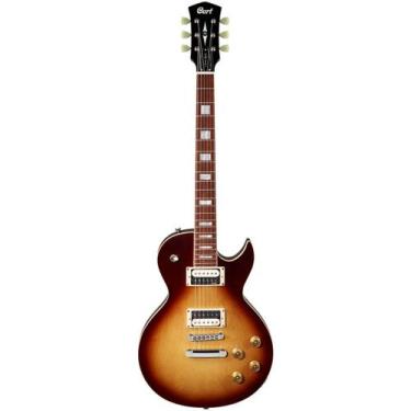 Imagem de Guitarra cort les paul cr series cr300 aged vintage burst
