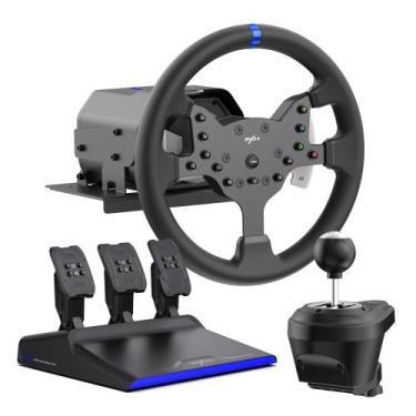 Imagem de Volante Gamer PXN V99 11,8" com 3 Pedais e Câmbio H