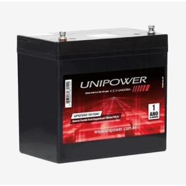 Imagem de Bateria Selada Unipower 12v 55ah Vrla Agm Nobreak UP12550