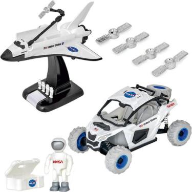 Imagem de Kit Espacial Nasa 13 Peças Lunar Satélite Astronauta Foguete - Gici Im