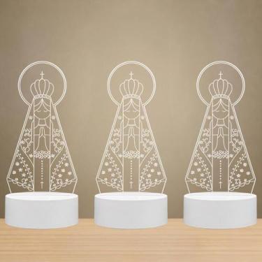 Imagem de Kit 3 Luminária Led Nossa Senhora Aparecida 3 Tons Volter