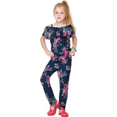 Imagem de Macacão Infantil Feminino Nanai Viscose