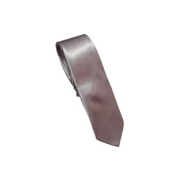 Imagem de gravata slim fit bege cetim - conceito