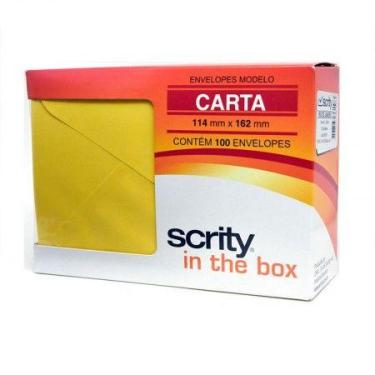 Imagem de Envelope Color Plus Amarelo 114x162mm - caixa com 100 unidades - Scrit