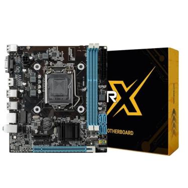 Imagem de Placa Mãe H110 DDR4 LAN 1000 com Chipset Intel H110 e Conectividade LAN 1000 Mbps Micro ATX BR-X