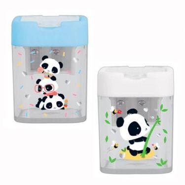 Imagem de Apontador com coletor Panda 2 furos 346489 - Tilibra
