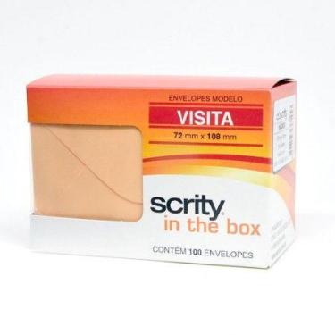 Imagem de Envelope Color Plus Salmão 72x108mm - caixa com 100 unidades - Scrity
