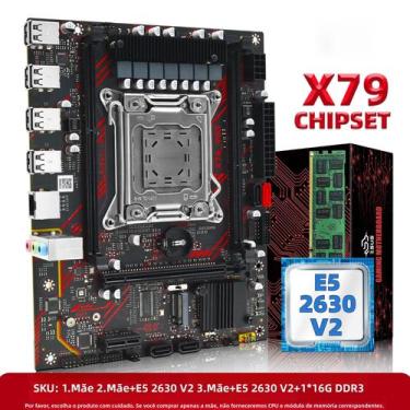 Imagem de Kit De Placa-Mãe ZSUS X79 Com CPU Intel Xeon E5 2630 V2 E 16GB De RAM 