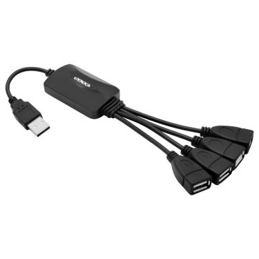 Imagem de Hub USB 2.0 A-HUB05 4 Portas Alta Performance Preto Satellite com Acessorios Originais