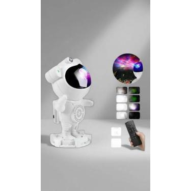 Imagem de Projetor Noturno Robô Astronauta Bluetooth Som - Congratulations Store