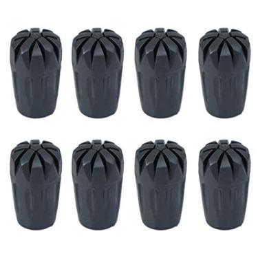 Imagem de Almencla Pacote de 8 Pontas de Bastão de Trekking para Substituir a Capa de Pólo de Montanhismo Ao Ar Livre