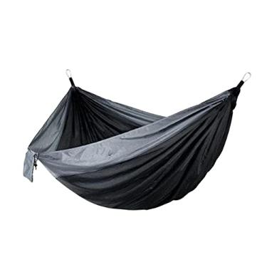 Imagem de Almencla Cama de Portátil para Camping com de Nylon para Ao Ar Livre com Balanço, cinzento