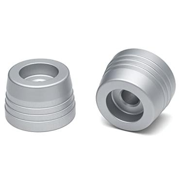 Imagem de Kuryakyn Acessório de motocicleta 3850: Lodestar 6061-T6 Deslizadores de guidão de alumínio para argola, prata, 1 par