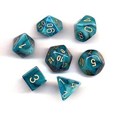 Imagem de Chessex CHX27489 Conjunto de dados Phantom azul-petróleo/dourado