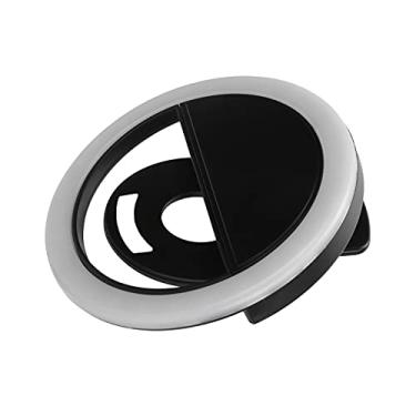 Imagem de Luz de anel de telefone com clipe, luz de anel de selfie 360 ​​° iluminação ajustável brilho universal flexível para tablets para laptops para celular