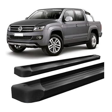 Imagem de Estribo Hozz Compatível com Amarok Alumínio Preto Cabine Simples