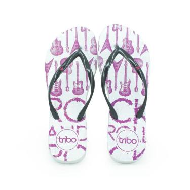 Imagem de Chinelo Borracha Feminino Rock`n Roll Tiras Finas Confort