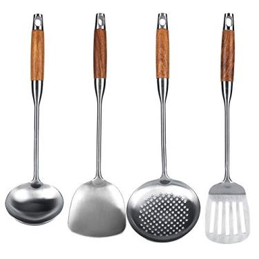 Imagem de Conjunto de espátula de cozinha, conjunto prático de utensílios de cozinha anti-escaldante, cozinha para casa