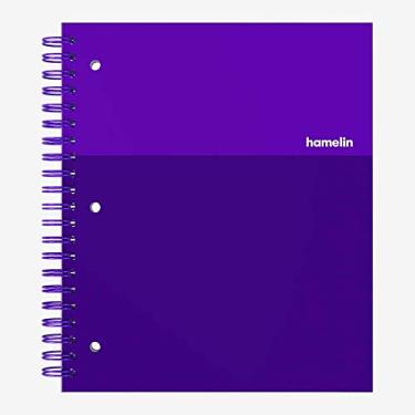 Imagem de Hamelin, Caderno/diário pautado universitário, 21,5 x 28 cm, espiral encadernado, capa dura, caderno de 1 matéria, 75 folhas/150 páginas, ultra violeta