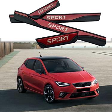 Imagem de GZBFTDH Proteção de Peitoril Soleira da Porta, para Seat Arona 2018-2021 Carro Acessórios, Aço Inoxidável Kick Plate Guard de Pedal de Limiar Protetor, Peças para Automóveis