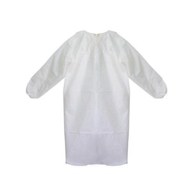 Imagem de Avental Descartável Manga Longa Branco Dejamaro 20G - 10 Uni