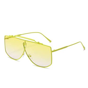 Imagem de Óculos de sol de uma peça com armação de metal para mulheres hombre Steampunk Personalidade óculos de sol femininos gafas de sol, 5, tamanho único