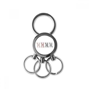 Imagem de Chaveiro de metal de aço inoxidável com 9 corações e pá de diamante com padrão de clube de diamante chaveiro de carro clipe para presente, Multicolorido.
