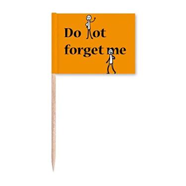 Imagem de Don't Forget Me Triste Art Deco Presente Fashion Palito de Dentes Marcadores Decoração de Festa