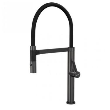 Imagem de Monocomando De Mesa Para Cozinha Primaccore Bica Alta Com Imã Debacco Grey