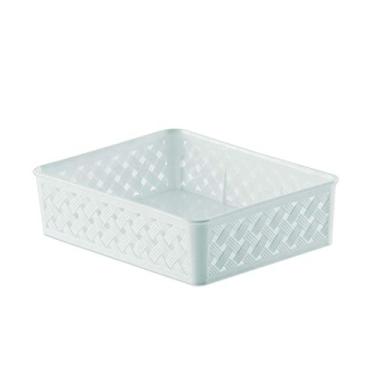 Imagem de Cesto organizador Rattan 21x19x6,5cm