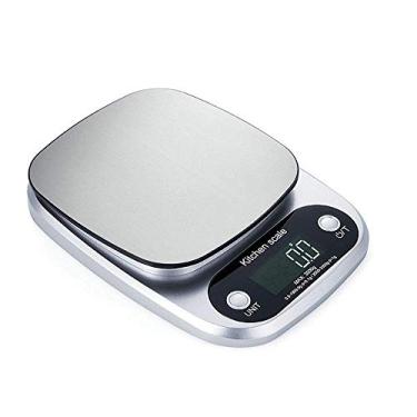 Imagem de balanças de cozinha peso digital, balanças de cozinha de alta precisão balanças de cozimento balança de ingredientes, mini balanças de cozinha scalesc de alimentos, recursos de tara, aço inoxidável