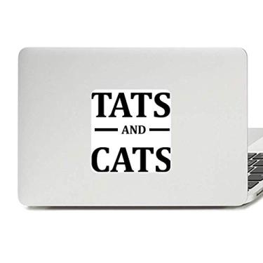 Imagem de Adesivo de vinil para laptop com estampa de tatuagens de desenho animado, adesivo para decoração de PC