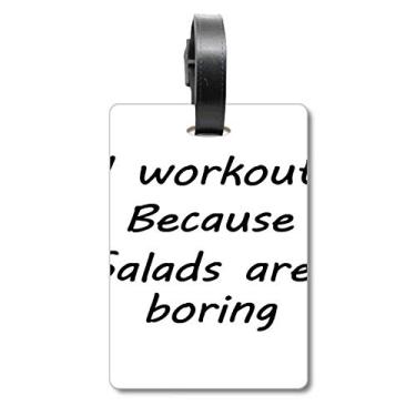 Imagem de Black English Lose Weight Citação de caligrafia etiqueta bagagem cartão pendurado Scutcheon Label