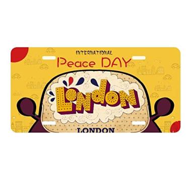Imagem de DIYthinker Umbrella UK London Stamp British License Plate Tag Car Decor Peace Day
