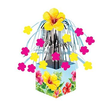 Imagem de Creative Converting Peça central em cascata com base, mini, hibisco celestial