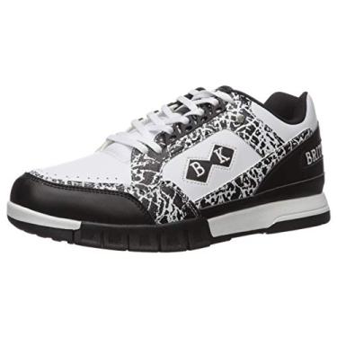 Imagem de British Knights Metros Oxford Tênis masculino, Preto/Branco/Elefante, 40
