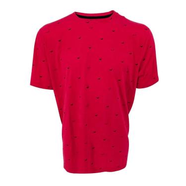 Imagem de Camiseta Hollister Masculina Icon Print Graphic Vermelha-Masculino